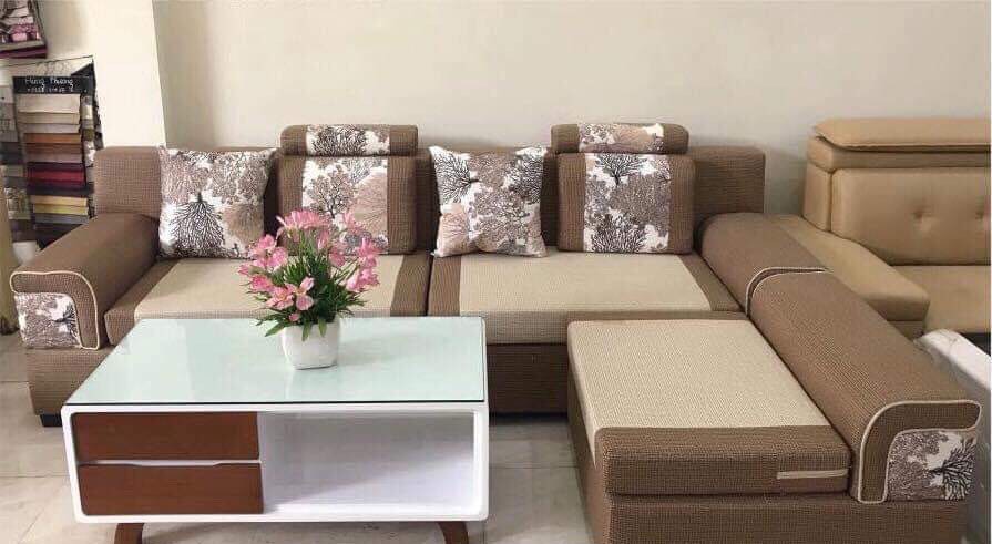 Bộ bàn ghế sofa với gam màu trẻ trung cho văn phòng